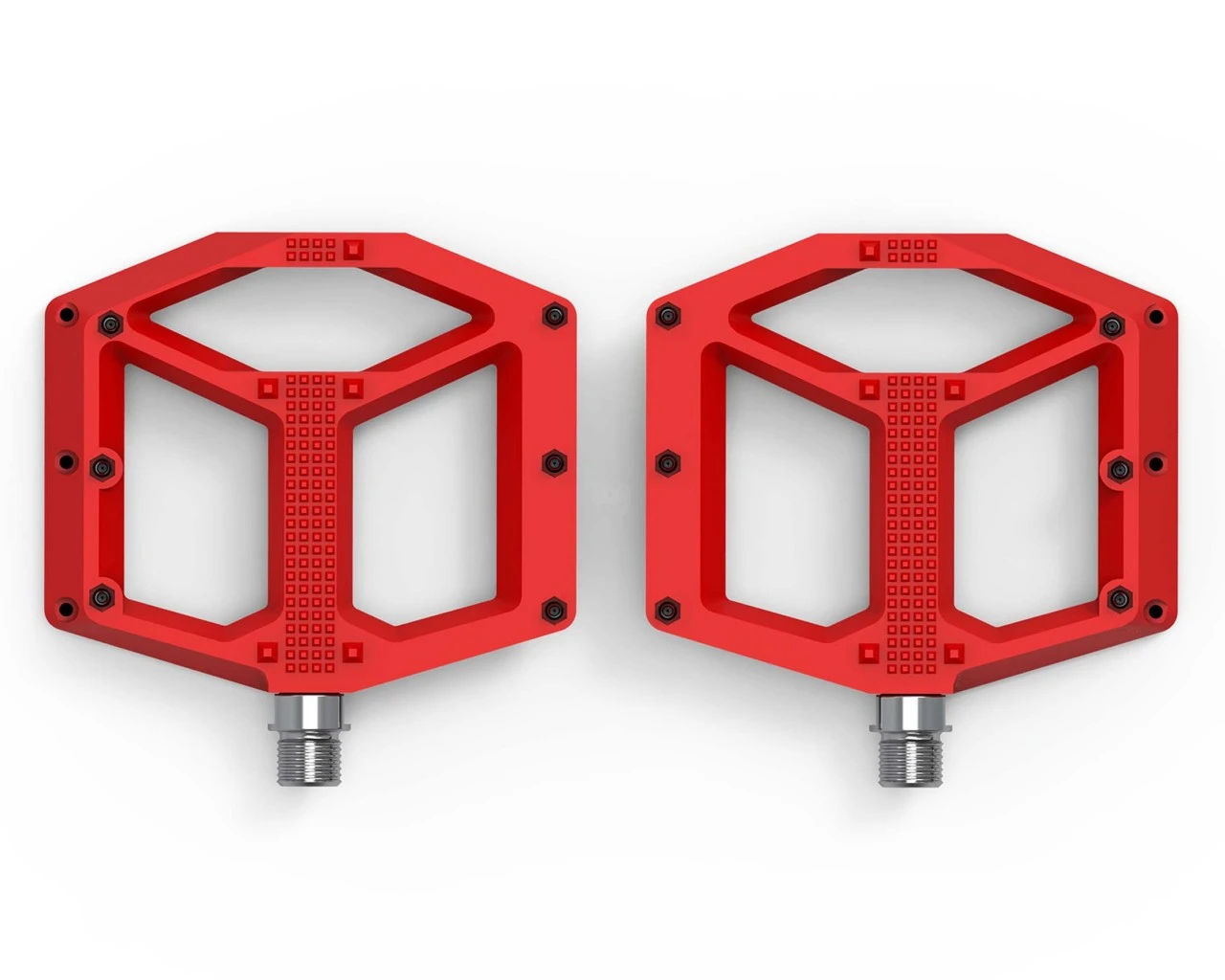 Cube ACID Pedale FLAT C2-CC (paar) | Rot 1 Cube ACID Pedale FLAT C2-CC (paar) | Rot