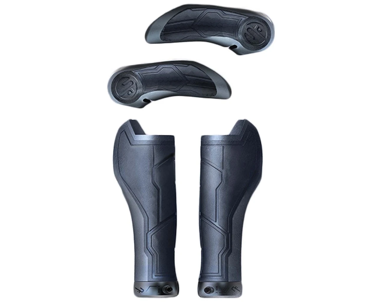 Cube Natural Fit Griffe All Terrain Bar Ends Medium (Paar) | Black N Grey