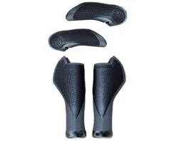 Cube Natural Fit Griffe Comfort Bar Ends Medium (Paar) | Black N Grey