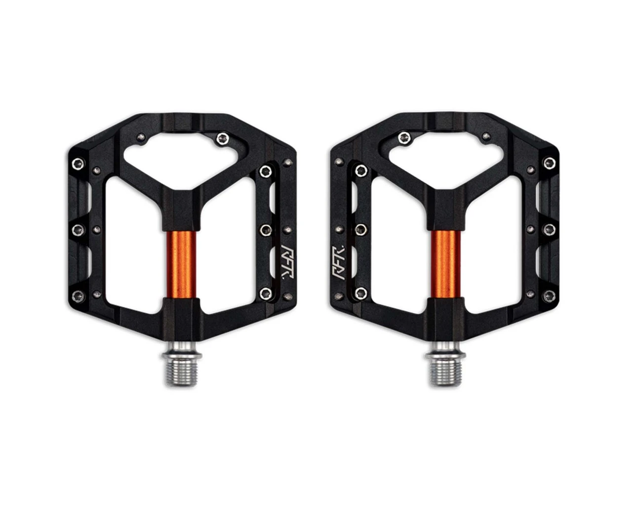 Cube RFR Pedale Flat SLT 2.0 (Paar) | Black N Orange