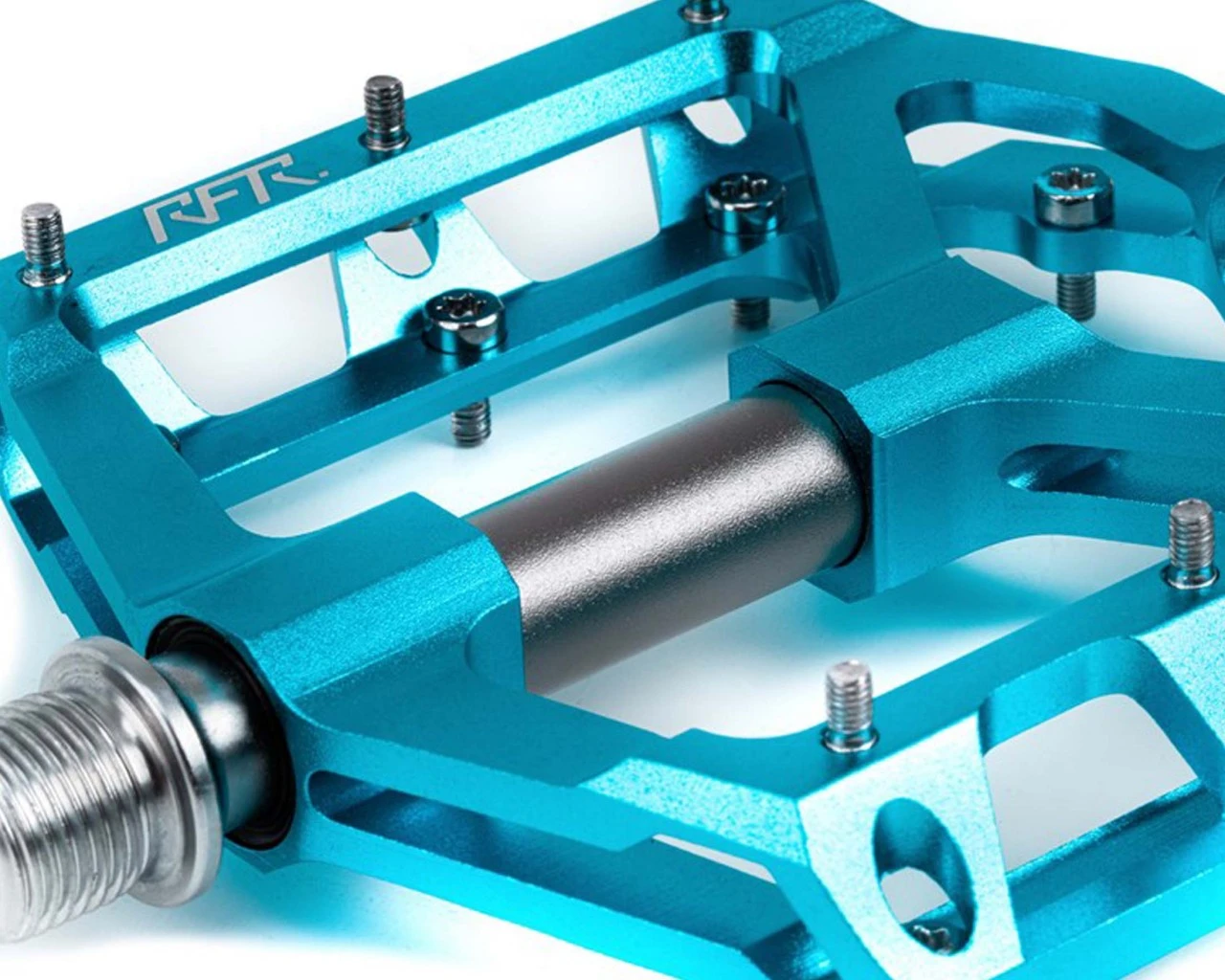 Cube RFR Pedale Flat SLT 2.0 (Paar) | Blue N Grey – Bild 2