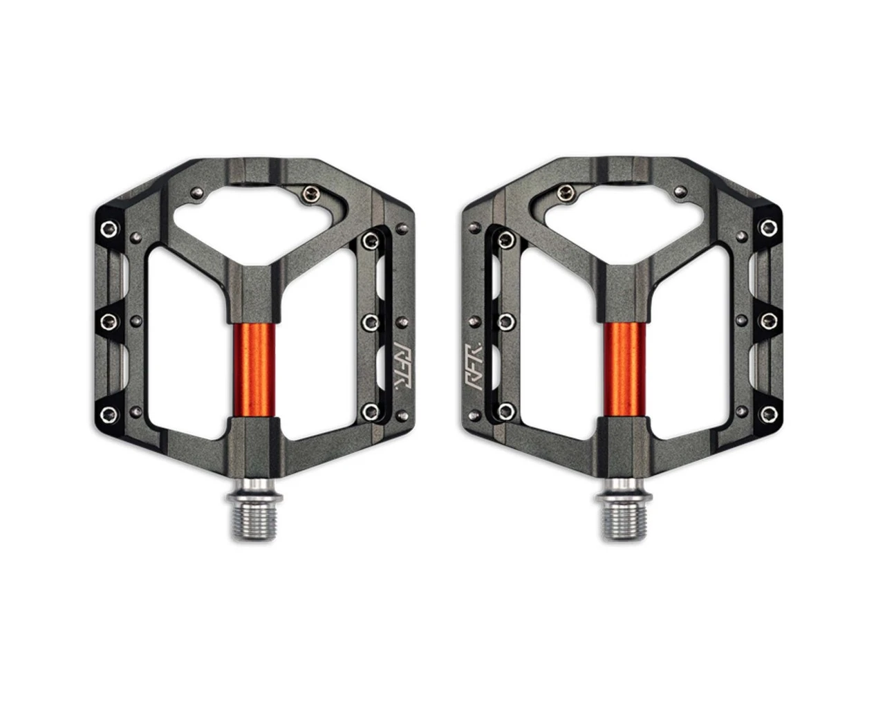 Cube RFR Pedale Flat SLT 2.0 (Paar) | Grey N Orange