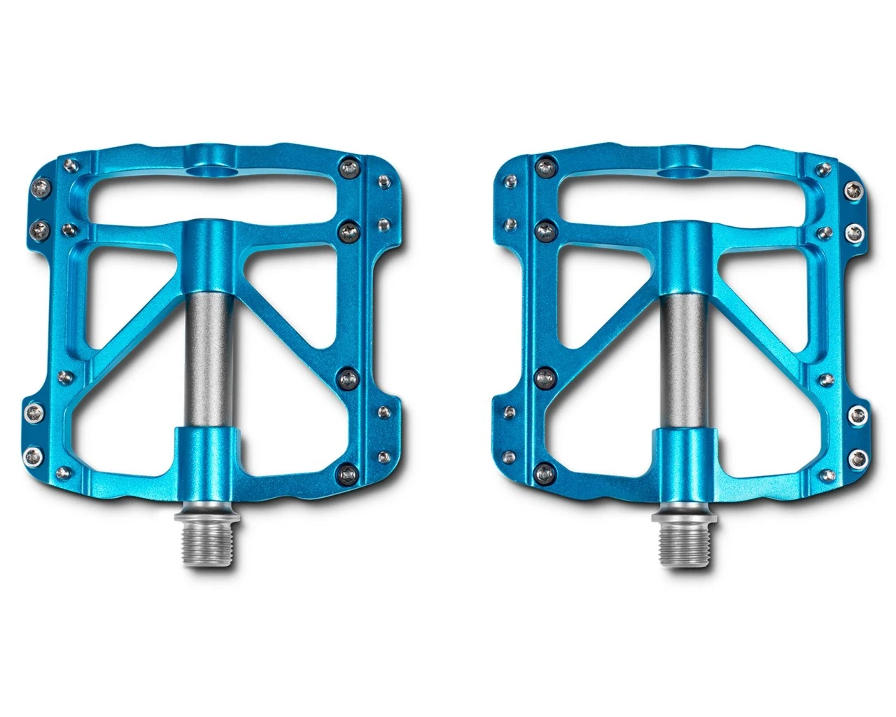 Cube RFR Pedale Flat SLT (Paar) | Blue N Grey